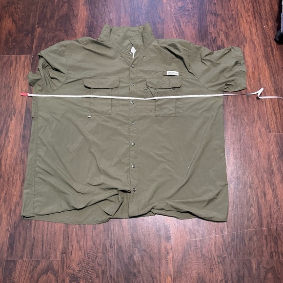 Magellan Outdoors Green Casual Button Down Shirt Short Sleeve - Picture 11 of 16